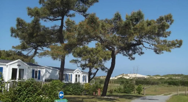 Бунгало с красивым видом из окна Camping Paradis Les Galets de la Molliere