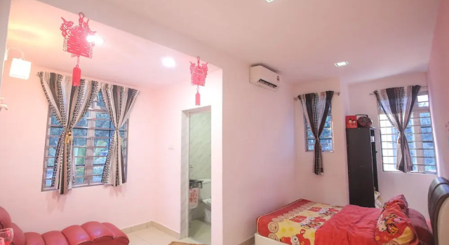 Двухместный люкс с видом на город DesaTebrau NewStar Homestay - Wedding Bridal House