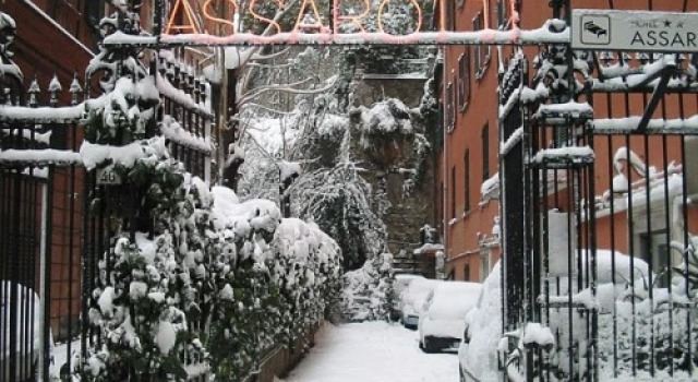 Кровать в общем номере Hotel Assarotti