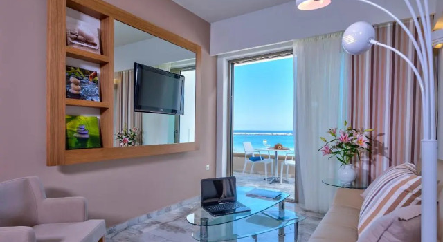 Апартаменты c 1 комнатой с видом на море Ilios Beach Hotel Apartments
