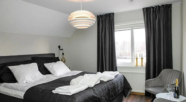 Thunor B&B, Book Bed and Breakfast Hoteller i Lapland Sweden med parkering, Parkering