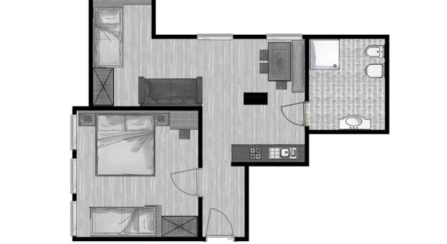Апартаменты c 1 комнатой Krebslechnerhof
