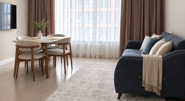 Uyutnaya Kvartira V Zhk Nekspo Siti Flat, Rezerwuj Apartament Hotele w Astana z parkingiem, Parking