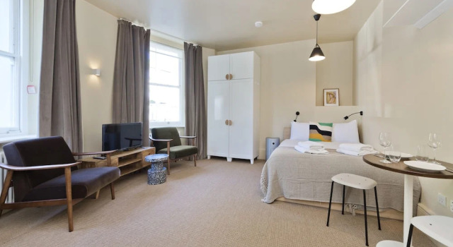 Superb Studio Apartment With Garden Views Near Camden, Забронировать Апартаменты/квартира Апартаменты Лондона, рядом с Чок Фарм, Апартаменты/квартира