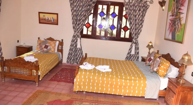 Трёхместный номер Deluxe с балконом Riad le Petit Jardin