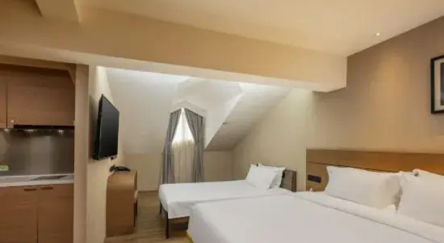 Семейный номер Standard с красивым видом из окна Bridal Tea House Hotel YanTai Laishan