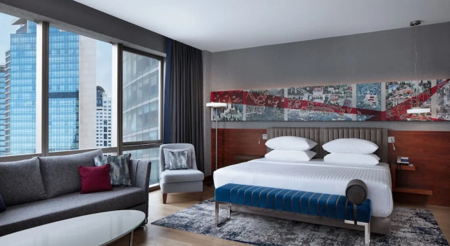Двухместный номер Corner Deluxe с видом на город Delta Hotels by Marriott Istanbul Levent