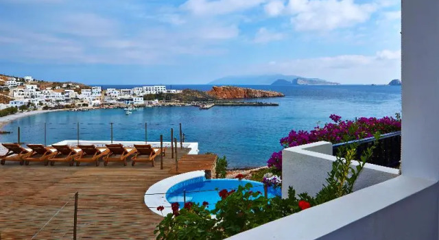 Двухместный номер Superior с балконом и с видом на море Vrahos Boutique Hotel