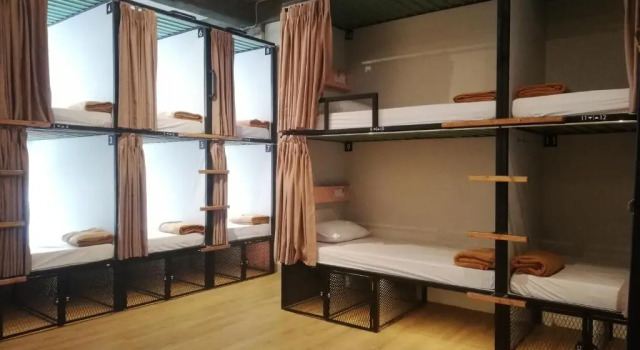 Кровать в общем номере PINX'S HOSTEL
