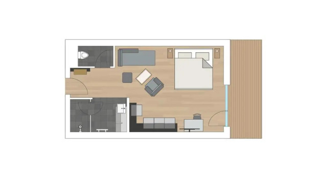 Полулюкс с балконом и с видом на горы Hotel das Zwölferhaus
