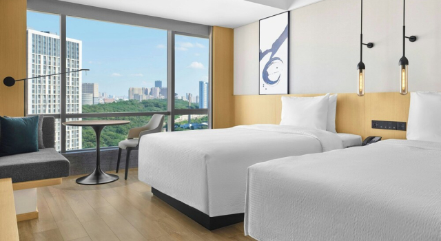 Четырёхместный номер Superior с видом на город Fairfield by Marriott Dalian Jinpu New Area