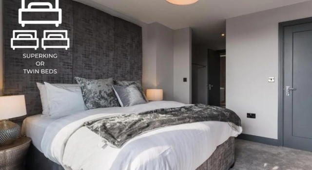 Апартаменты с балконом Luxe Apartments, The Moorwell, Secure Parking, - 10mins Cardiff City Ctr