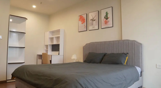 Семейные апартаменты с 2 комнатами с балконом и с видом на город The Matrix One Apartment by My Dinh Stadium