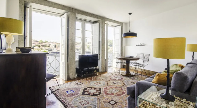 Апартаменты c 1 комнатой с балконом и с видом на реку Porto Premium River View II