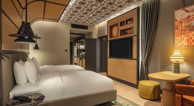 Двухместный семейный номер Standard с балконом Canopy By Hilton Izmir Bomonti