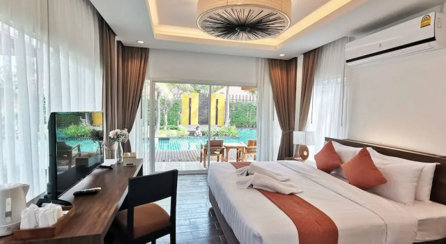 Вилла Deluxe с красивым видом из окна Keang Kluen Talay Resort