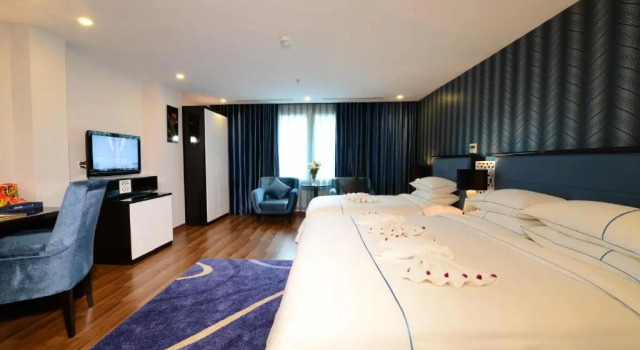 Семейный номер Standard с видом на город Hôtel Le Joyau Bleu Hanoï