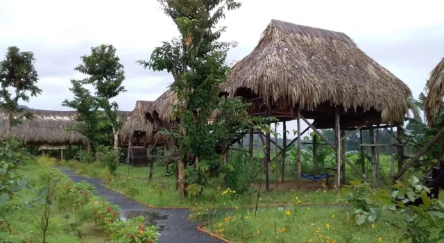 Двухместный номер Deluxe с балконом Sunny Field Eco Stilt House
