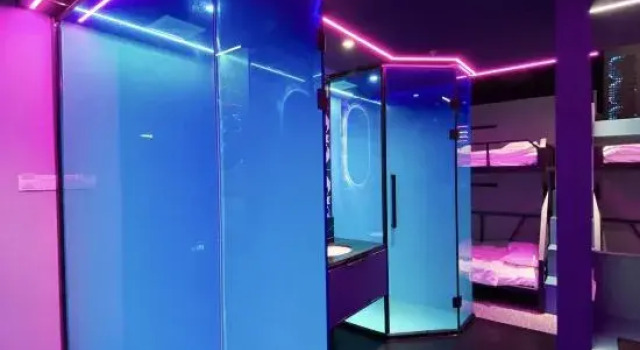 Кровать в общем номере Guilin·Master Blaste·TNT E-Sports Hotel (Guilin Railway Station)