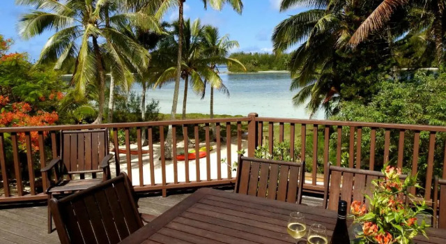 Hütte Bs Beach House on Muri Lagoon