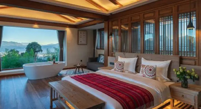 Люкс Gengxuan Caoyu Yulong Snow Mountain View Resort Homestay