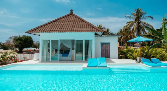 Бунгало рядом с пляжем Villa Gili Bali Beach