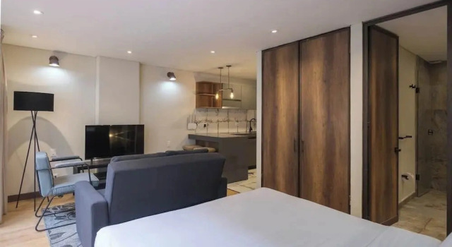 NOK Amazing 1 Br in Candelaria, Забронировать Апартаменты/квартира Богота Колумбия, рядом с Площадь Кеведо