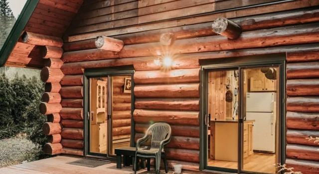 Номер Standard 11sl - Wi-fi - No Pets Log Cabin - Sleeps 7 2 Bedroom Cabin by Redawning