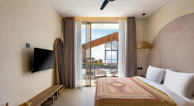 Вилла Deluxe с 2 комнатами с балконом и с видом на бассейн Villa Fresko 1 by Alfred in Bali