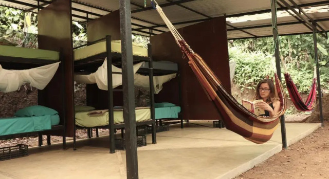 Кровать в общем номере Bolita Trails and Lodging