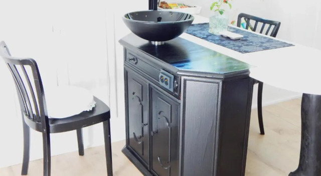 Коттедж с красивым видом из окна Ferienhaus BLACK & WHITE