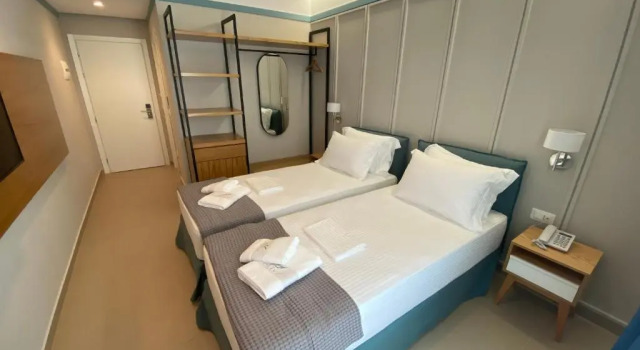 Двухместный номер Deluxe с видом на море Hotel Olive Ksamil