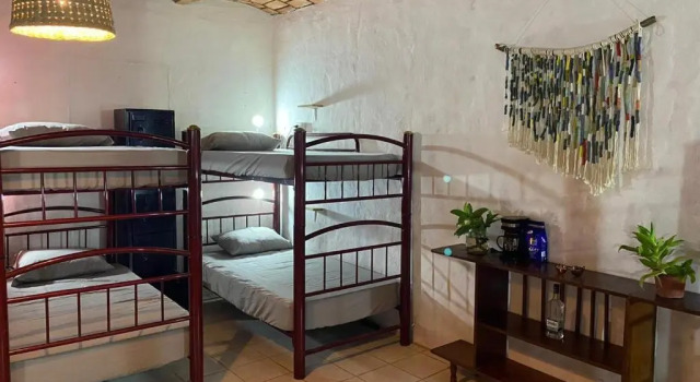 Кровать в общем номере Blue Pepper Beds Sayulita - Hostel