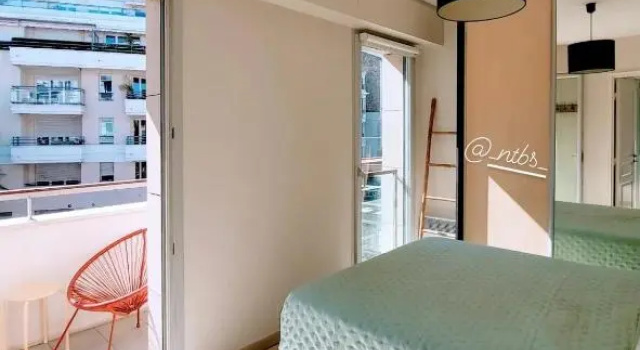 Апартаменты Riviera Plaza, Charmant T2+parking, Plages à 7min