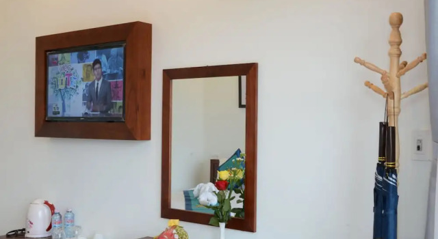 Трёхместный семейный номер Standard с балконом и с красивым видом из окна River Waves Villa