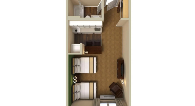 Четырёхместная студия Extended Stay America Suites - Detroit - Madison Heights