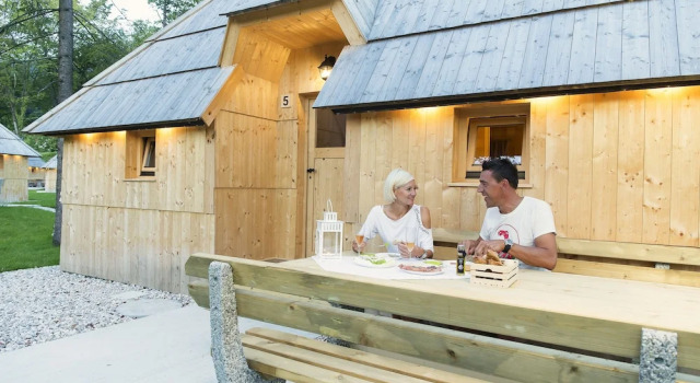 Бунгало с 2 комнатами с красивым видом из окна Slovenia Eco resort