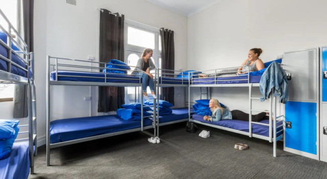 Кровать в общем номере Secret Garden Backpackers, Sydney