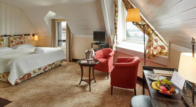 Двухместный номер Deluxe Romantik Hotel Mont Blanc au Lac