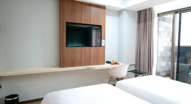 Deluxe Twin room Sunrise Hotel Mojokerto