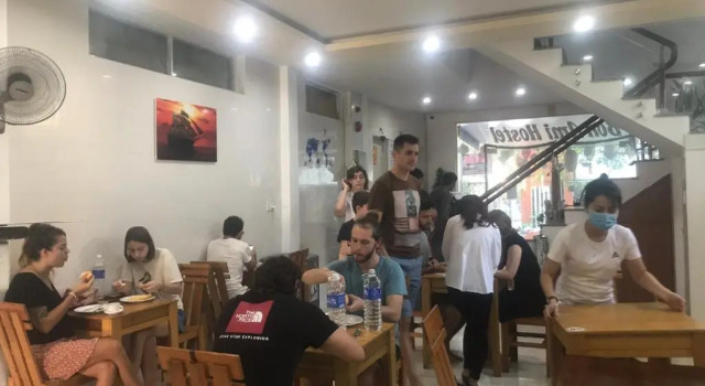 Кровать в общем номере Bon Ami Hostel