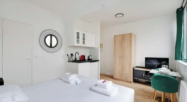Beautiful Studio - 2P - Parc de Belleville, Забронировать Апарт-отель Апарт-отели Парижа, рядом с Курон, Апарт-отель