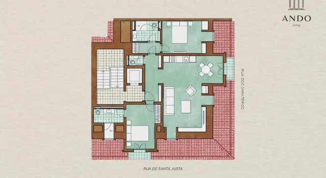 Апартаменты Ando Living - Santa Justa 79 House