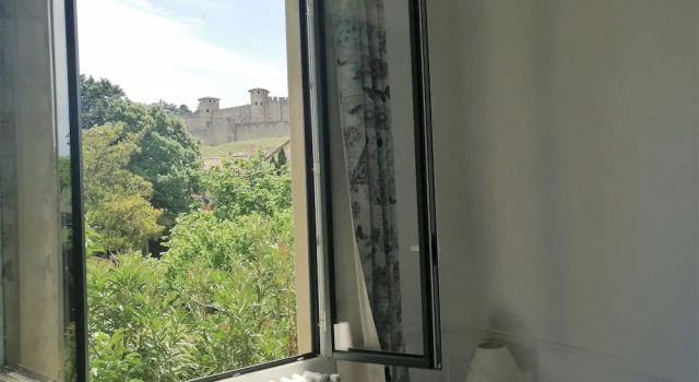 Deluxe Kahden hengen huone näkymä maalle La Villa Carcassonne