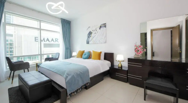 Silk Valley-Luxury 2B Burj Khalifa View, Забронировать Апартаменты/квартира Дубай Эмират Дубай, рядом с Дубайский аквариум