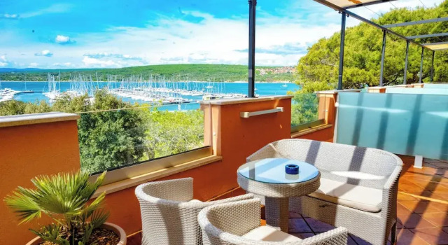 Двухместный номер Superior с балконом и с видом на море Hotel Kanajt