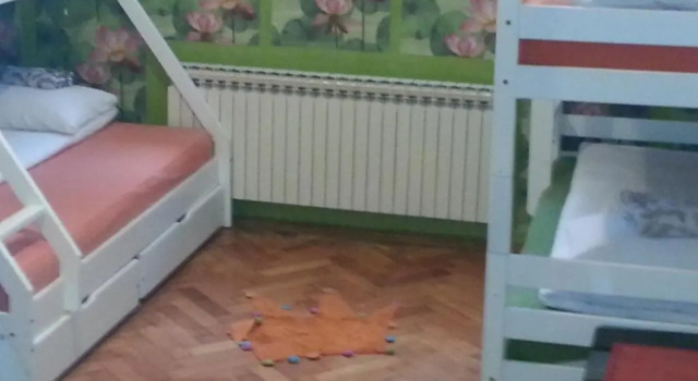 Кровать в общем номере Hostel Balkan Han