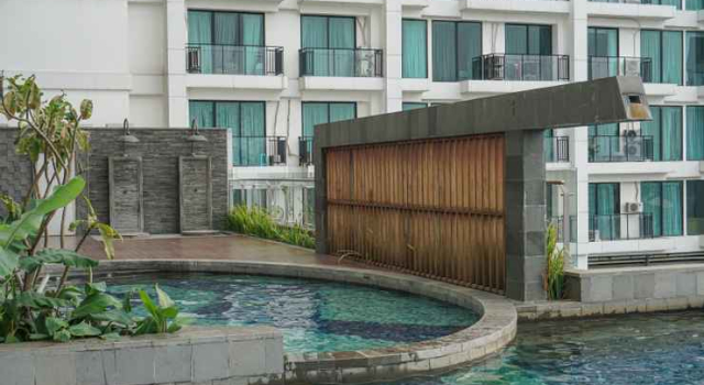 Cozy and Stylish Studio Apartment Nine Residence By Travelio, Prenota Appartamento Hotel a Giacarta con piscina, Piscina