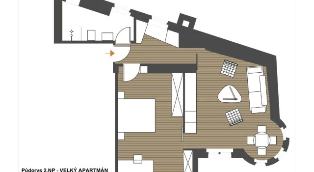 Апартаменты c 1 комнатой Apartments Bohemia Rhapsody