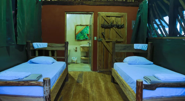 Тент с балконом и с видом на горы La Tigra Rainforest Lodge